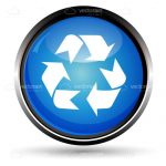 Recycle Symbol Button